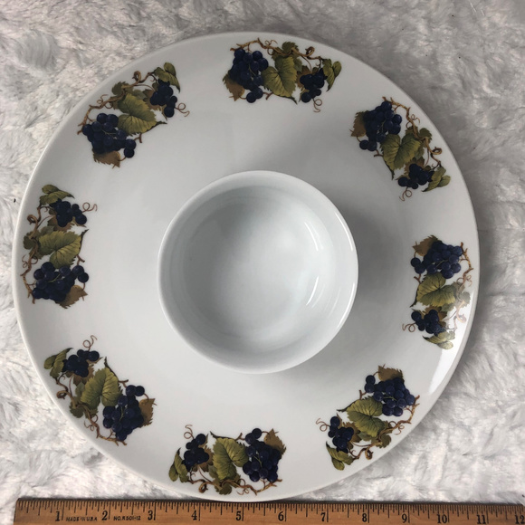 House of Prill Procelain Dinner Plate & Custard - Picture 4 of 4